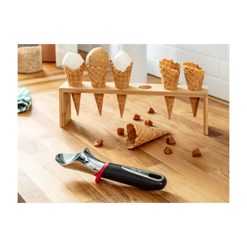 Tefal - Scoop παγωτού INGENIO ανοξείδωτο ατσάλι/μαύρο
