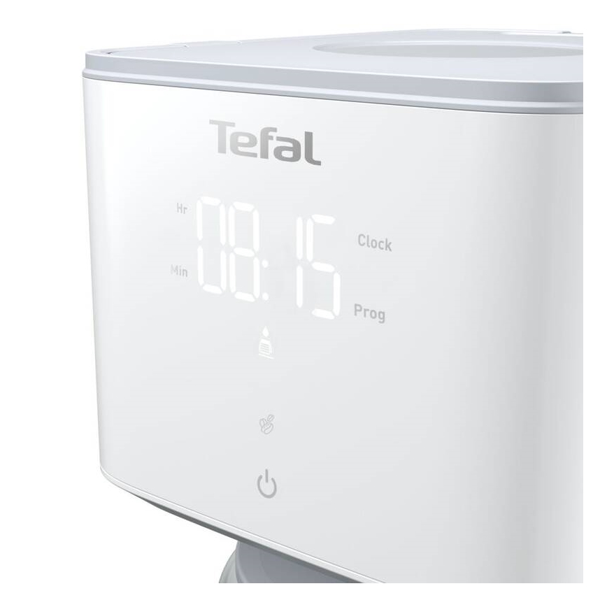 Tefal - Καφετιέρα φίλτρου με οθόνη LCD SENSE 1000W/230V λευκή