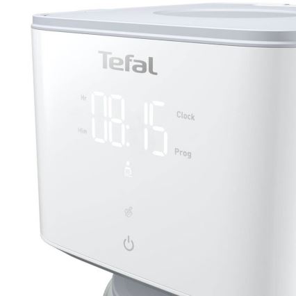 Tefal - Καφετιέρα φίλτρου με οθόνη LCD SENSE 1000W/230V λευκή