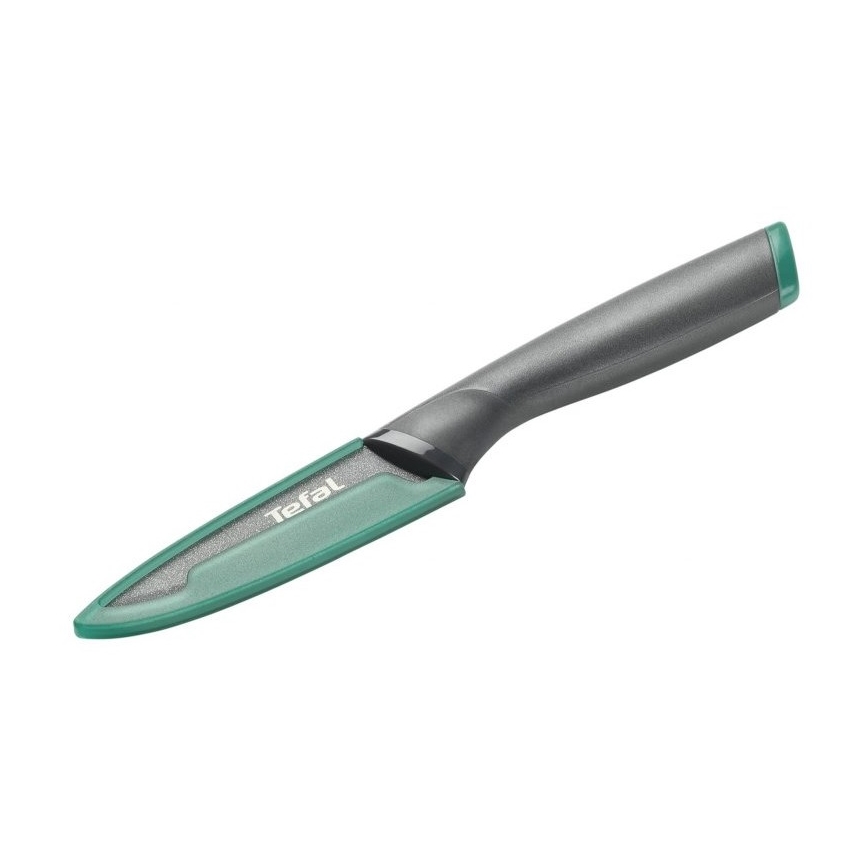 Tefal - Stainless steel carving knife FRESH KITCHEN 9 cm γκρι/πράσινο