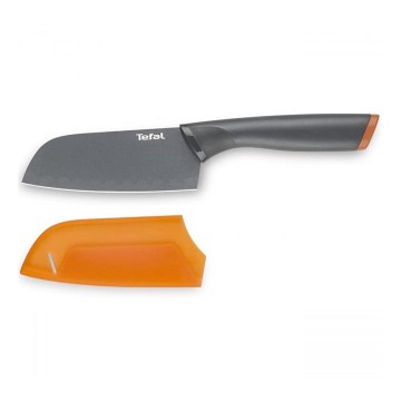 Tefal - Stainless steel knife santoku FRESH KITCHEN 12 cm γκρι/πορτοκάλι