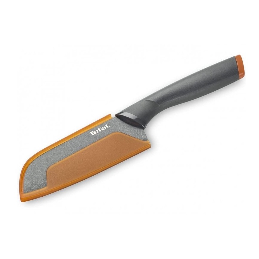 Tefal - Stainless steel knife santoku FRESH KITCHEN 12 cm γκρι/πορτοκάλι