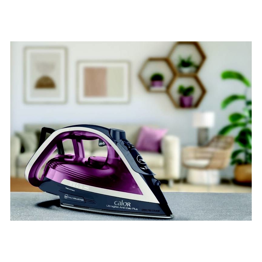 Tefal - Steam iron ULTRAGLISS PLUS 2800W/230V burgundy/γκρι
