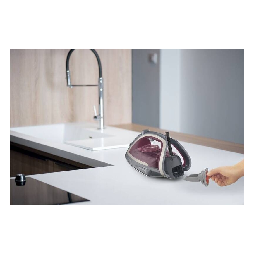 Tefal - Steam iron ULTRAGLISS PLUS 2800W/230V burgundy/γκρι