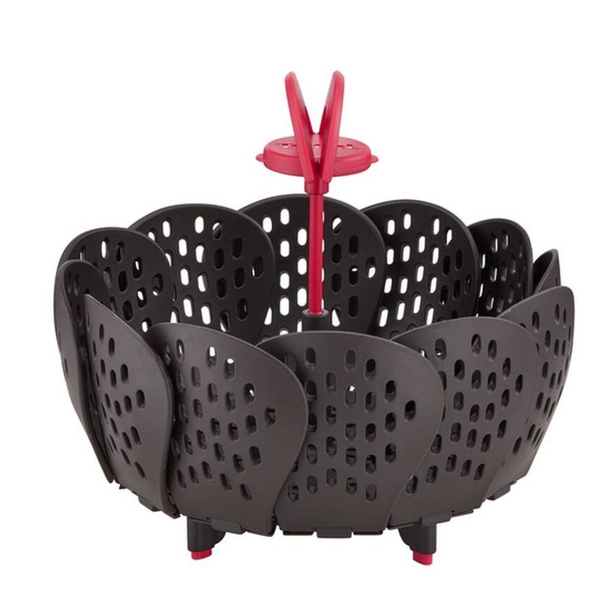 Tefal - Steaming basket INGENIO μαύρο/κόκκινο