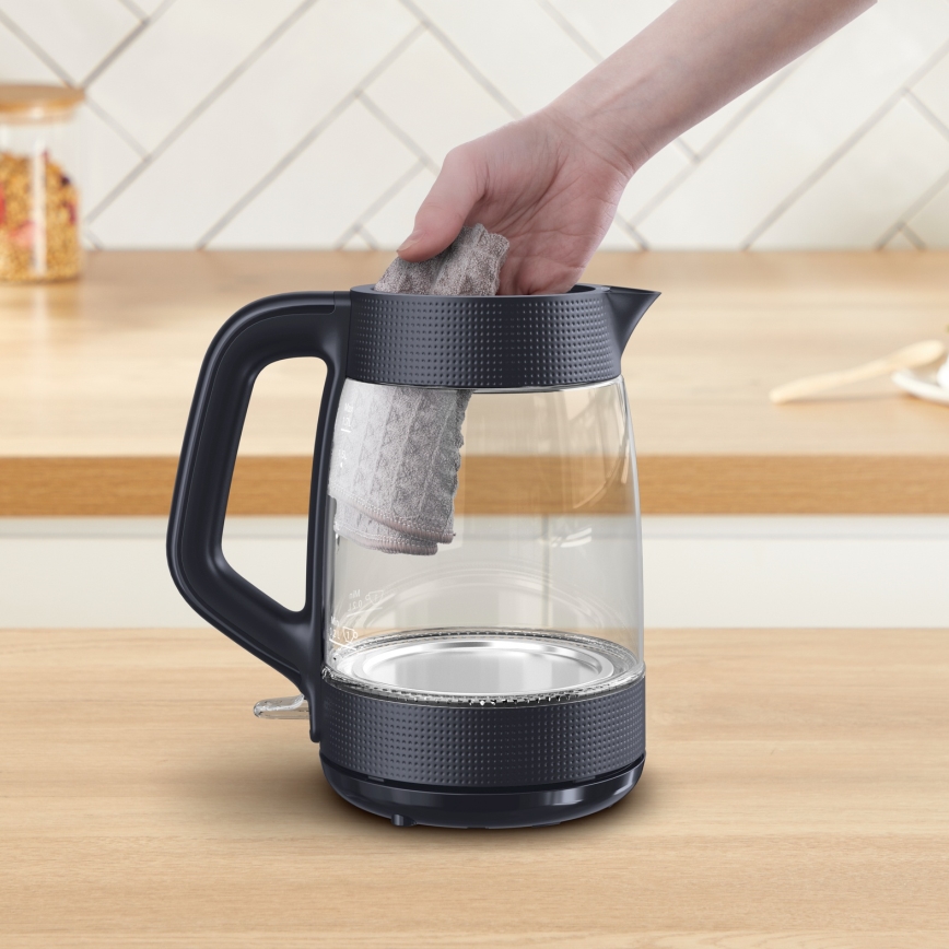 Tefal - Ταχυβραστήρας MORNING GLASS 1,7 l 2000W/230V