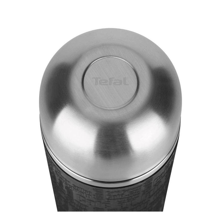 Tefal - Thermos με ένα mug 0,5 l SENATOR ανοξείδωτο ατσάλι/μαύρο