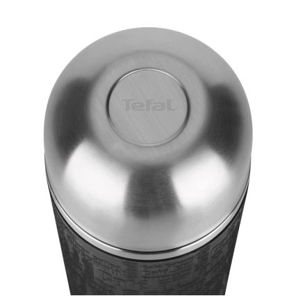 Tefal - Thermos με ένα mug 0,5 l SENATOR ανοξείδωτο ατσάλι/μαύρο