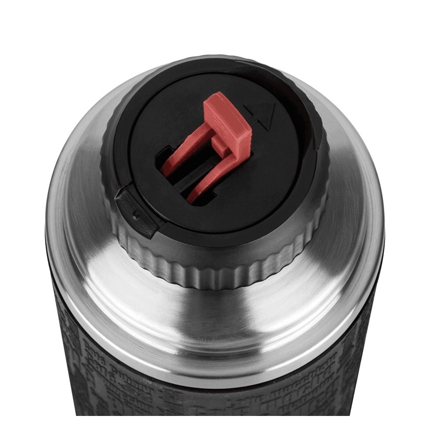 Tefal - Thermos με ένα mug 0,5 l SENATOR ανοξείδωτο ατσάλι/μαύρο