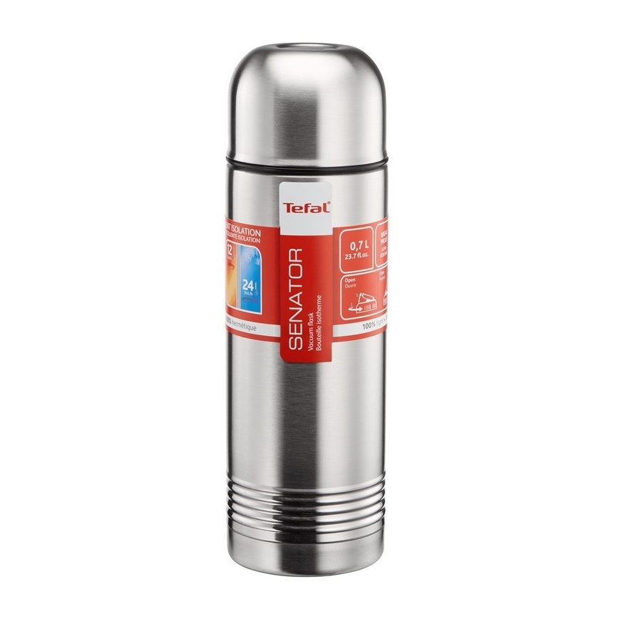 Tefal - Thermos με ένα mug 0,7 l SENATOR ανοξείδωτο ατσάλι