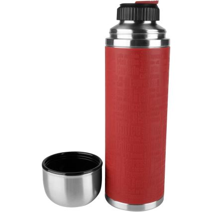 Tefal - Thermos με ένα mug 1 l SENATOR ανοξείδωτο ατσάλι/κόκκινο