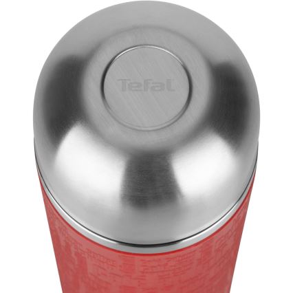 Tefal - Thermos με ένα mug 1 l SENATOR ανοξείδωτο ατσάλι/κόκκινο