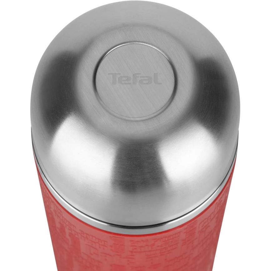 Tefal - Thermos με ένα mug 1 l SENATOR ανοξείδωτο ατσάλι/κόκκινο