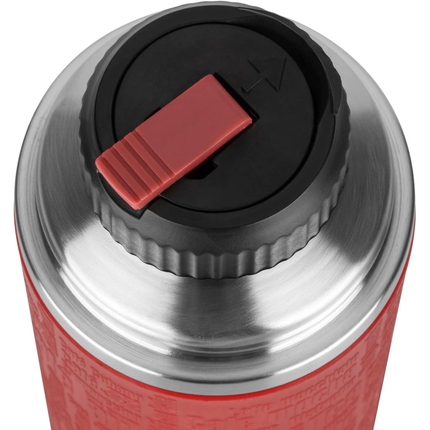 Tefal - Thermos με ένα mug 1 l SENATOR ανοξείδωτο ατσάλι/κόκκινο