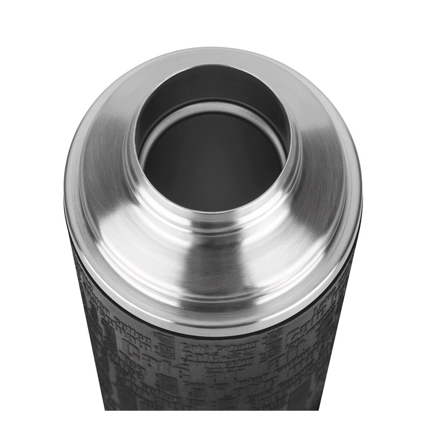 Tefal - Thermos με ένα mug 1 l SENATOR ανοξείδωτο ατσάλι/μαύρο