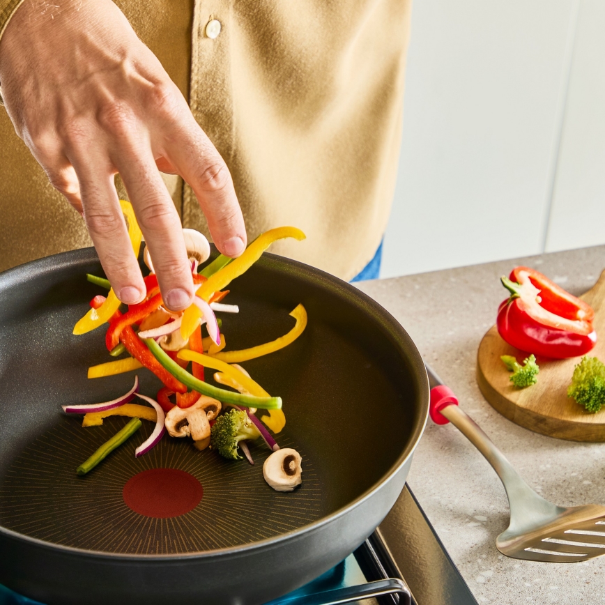 Tefal - Τηγάνι WOK INGENIO Excellence Fusion 28 εκ.