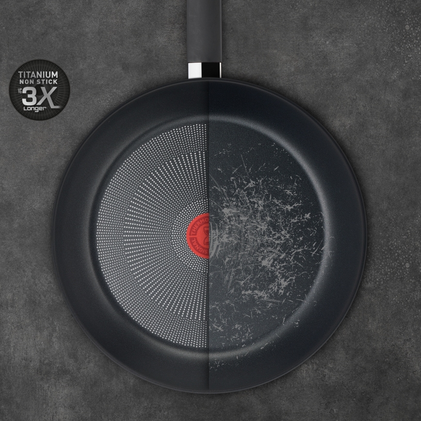 Tefal - Τηγάνι Wok TITANIUM FORCE 28 εκ.
