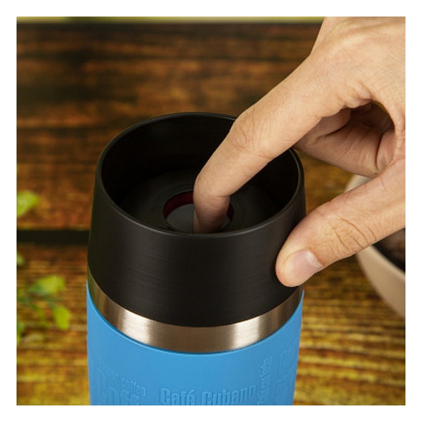 Tefal - Travel mug 360 ml TRAVEL MUG ανοξείδωτο ατσάλι/γαλάζιο