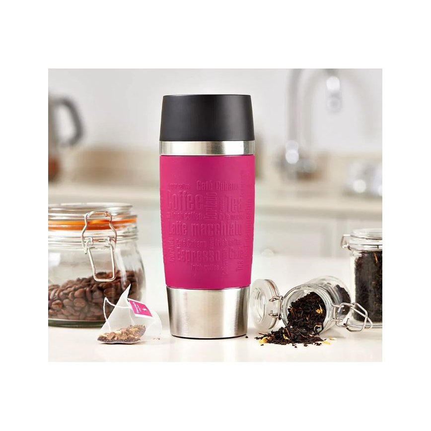 Tefal - Travel mug 360 ml TRAVEL MUG ανοξείδωτο ατσάλι/ροζ