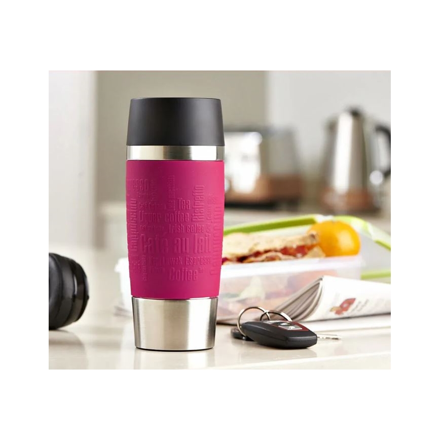 Tefal - Travel mug 360 ml TRAVEL MUG ανοξείδωτο ατσάλι/ροζ