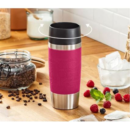 Tefal - Travel mug 360 ml TRAVEL MUG ανοξείδωτο ατσάλι/ροζ