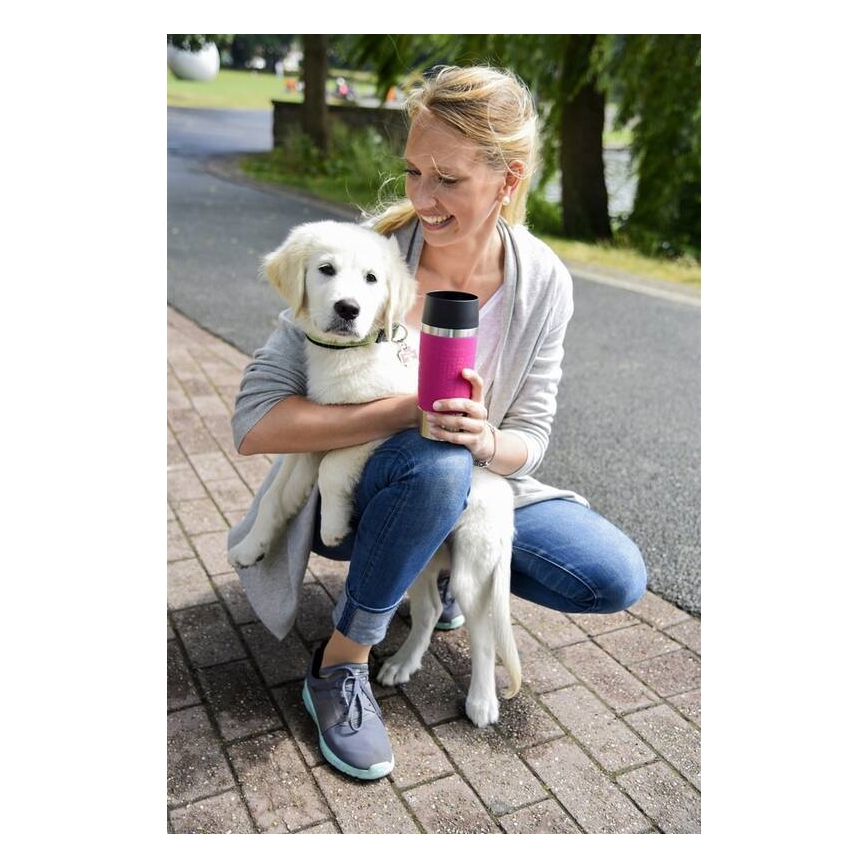 Tefal - Travel mug 360 ml TRAVEL MUG ανοξείδωτο ατσάλι/ροζ