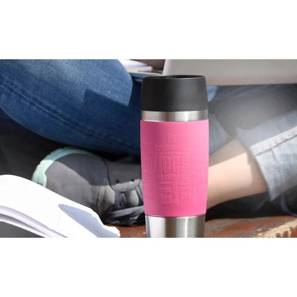 Tefal - Travel mug 360 ml TRAVEL MUG ανοξείδωτο ατσάλι/ροζ