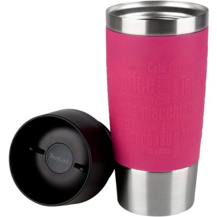 Tefal - Travel mug 360 ml TRAVEL MUG ανοξείδωτο ατσάλι/ροζ