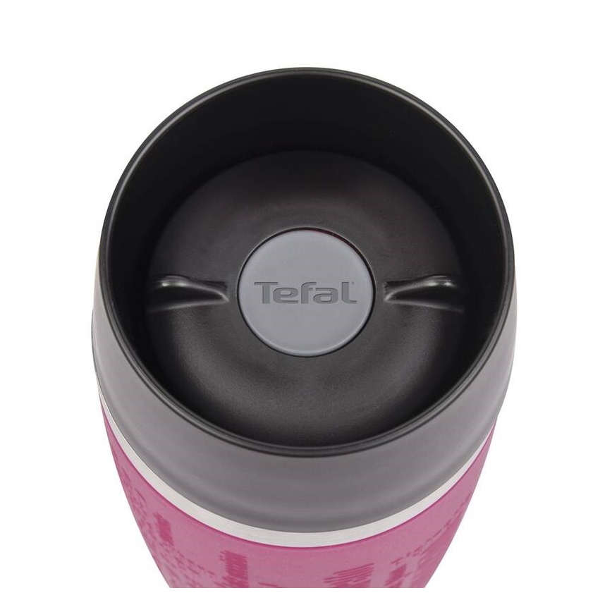 Tefal - Travel mug 360 ml TRAVEL MUG ανοξείδωτο ατσάλι/ροζ
