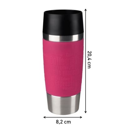 Tefal - Travel mug 360 ml TRAVEL MUG ανοξείδωτο ατσάλι/ροζ