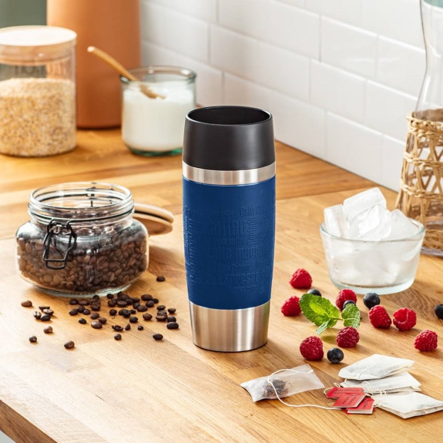 Tefal - Travel mug 360 ml TRAVEL MUG ανοξείδωτο ατσάλι/σκούρο μπλε