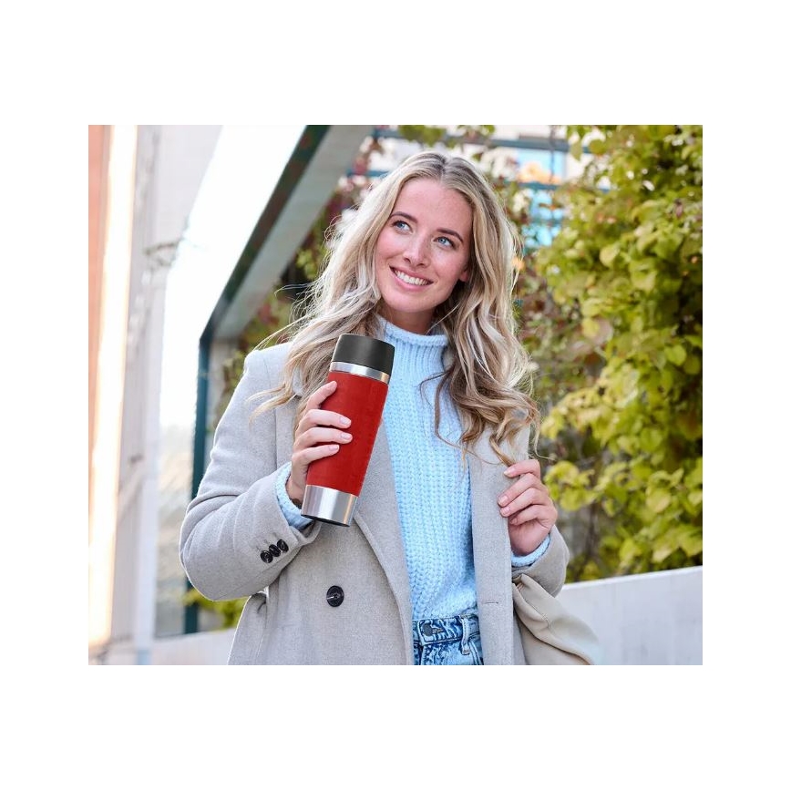 Tefal - Travel mug 500 ml TRAVEL MUG ανοξείδωτο ατσάλι/κόκκινο