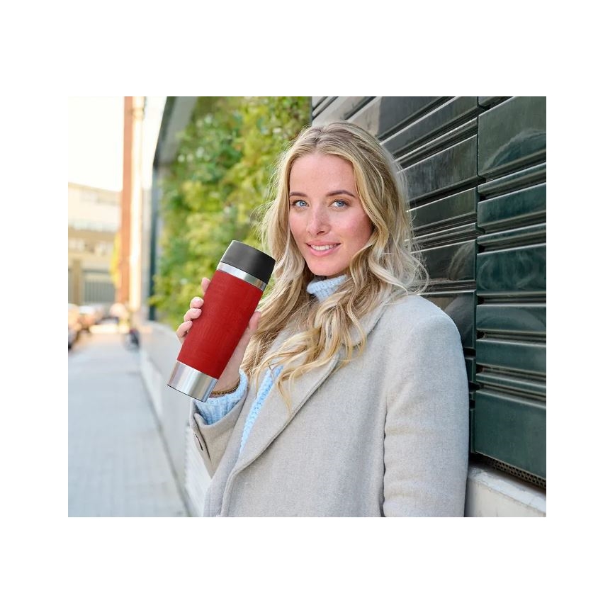Tefal - Travel mug 500 ml TRAVEL MUG ανοξείδωτο ατσάλι/κόκκινο