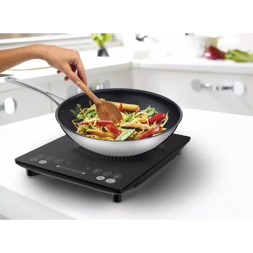Tefal - Επαγωγική εστία EVERYDAY SLIM 2100W/230V μαύρη