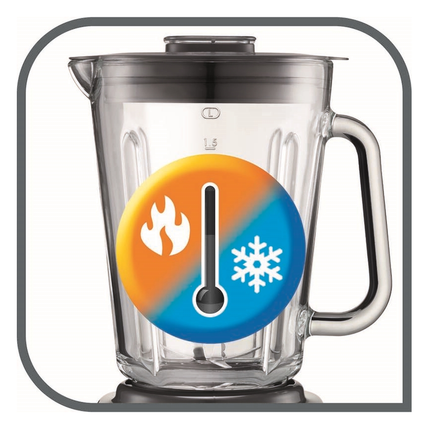 Tefal -  Επιτραπέζιο μπλέντερ 2 l PERFECTMIX+ 1200W/230V ματ χρώμιο/μαύρο