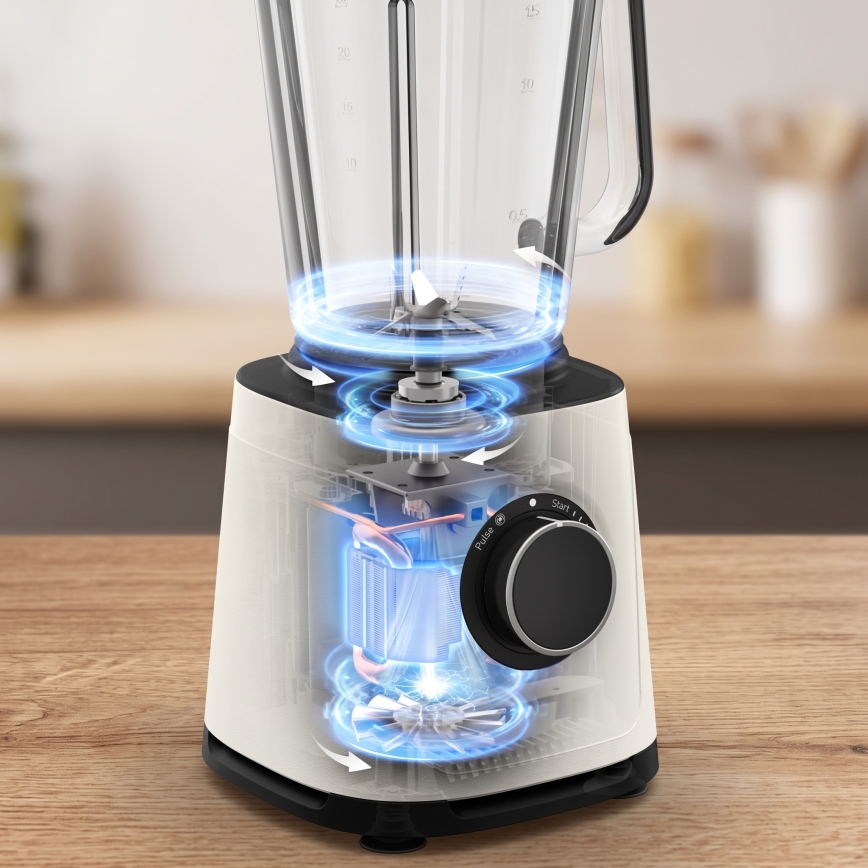 Tefal - Επιτραπέζιο μπλέντερ 2 l PERFECTMIX ESSENTIAL 1200W/230V λευκό