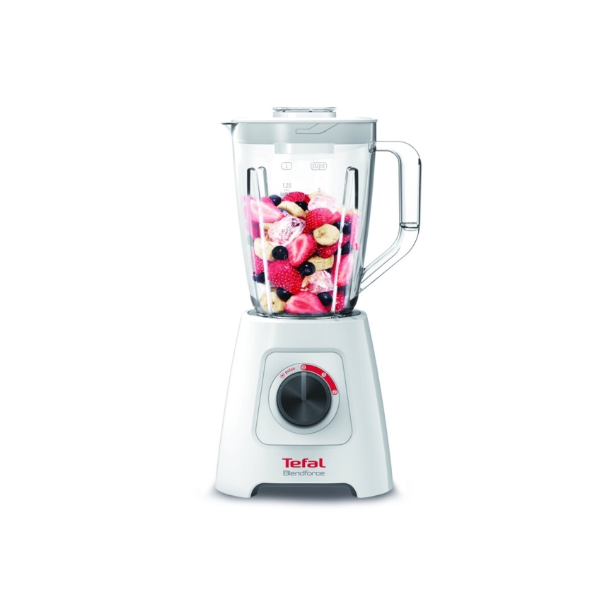 Tefal - Επιτραπέζιο μπλέντερ BLENDFORCE 600W/230V λευκό