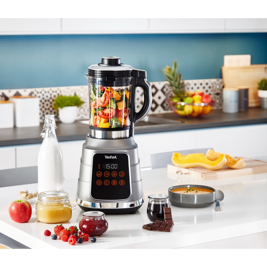 Tefal - Επιτραπέζιο μπλέντερ για μαγείρεμα HIGH SPEED ULTRABLEND BOOST 1300W/230V γκρι