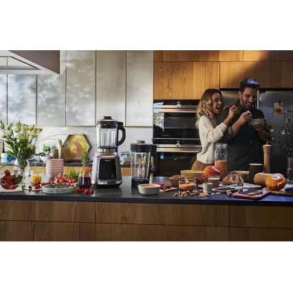 Tefal - Επιτραπέζιο μπλέντερ για μαγείρεμα HIGH SPEED ULTRABLEND BOOST 1300W/230V γκρι