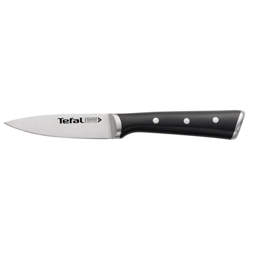 Tefal - Ανοξείδωτο μαχαίρι κοπής ICE FORCE 9 εκ. γυαλιστερό χρώμιο/μαύρο