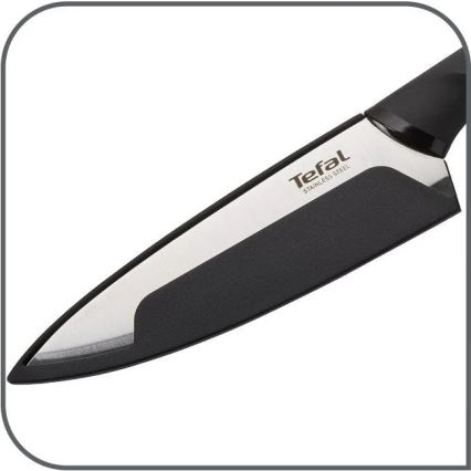 Tefal - Ανοξείδωτο μαχαίρι κουζίνας COMFORT 9 cm γυαλιστερό χρώμιο/μαύρο