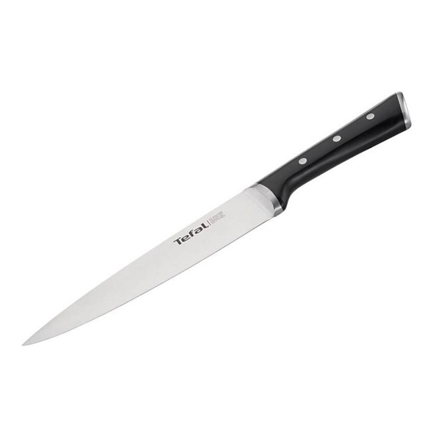 Tefal - Ανοξείδωτο μαχαίρι κουζίνας ICE FORCE 20 cm γυαλιστερό χρώμιο/μαύρο