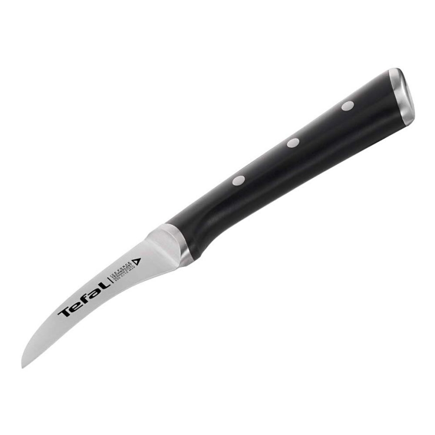 Tefal - Ανοξείδωτο μαχαίρι κουζίνας ICE FORCE 7 cm γυαλιστερό χρώμιο/μαύρο