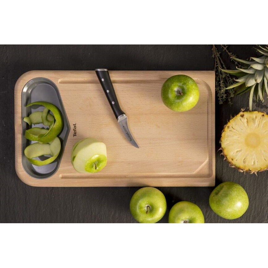 Tefal - Ανοξείδωτο μαχαίρι κουζίνας ICE FORCE 7 cm γυαλιστερό χρώμιο/μαύρο