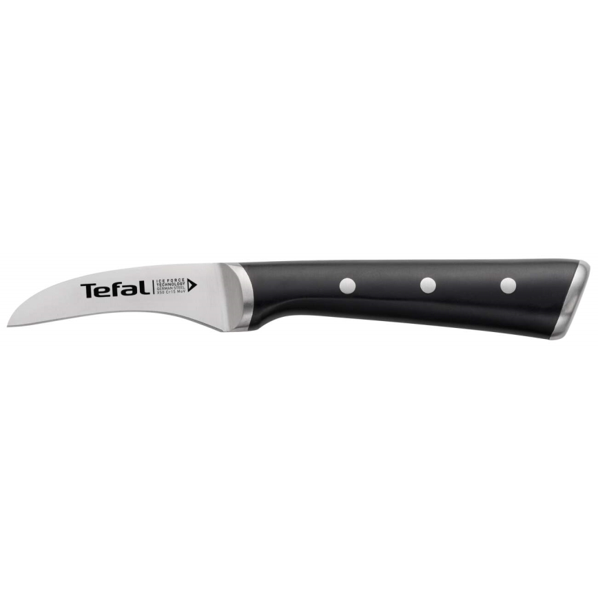 Tefal - Ανοξείδωτο μαχαίρι κουζίνας ICE FORCE 7 cm γυαλιστερό χρώμιο/μαύρο