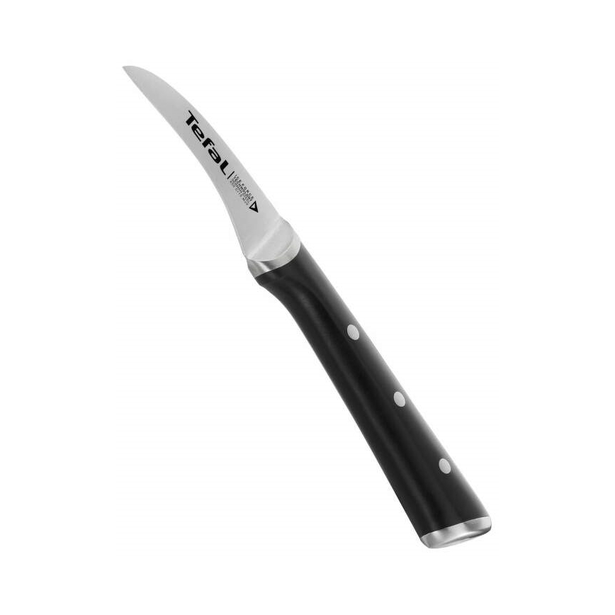 Tefal - Ανοξείδωτο μαχαίρι κουζίνας ICE FORCE 7 cm γυαλιστερό χρώμιο/μαύρο