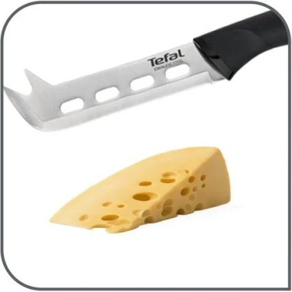 Tefal - Ανοξείδωτο μαχαίρι για τυρί COMFORT 12 εκ. γυαλιστερό χρώμιο/μαύρο