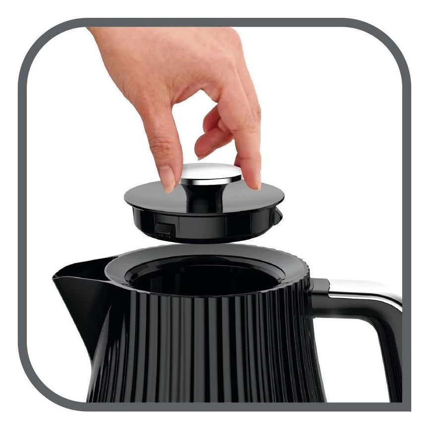 Tefal - Βραστήρας LOFT 1,7 l 2400W/230V μαύρο