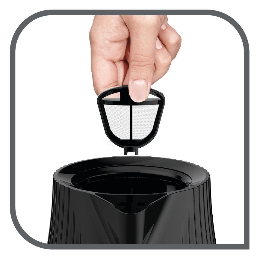 Tefal - Βραστήρας LOFT 1,7 l 2400W/230V μαύρο