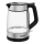 Tefal - Βραστήρας GLASS 1,7l 2200W/230V μαύρο/ανοξείδωτο ατσάλι